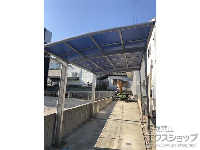 埼玉県さいたま市ののカーポート プレシオスポート 積雪〜20cm対応+プレシオスポート用着脱式サポート柱 2本セット 施工例