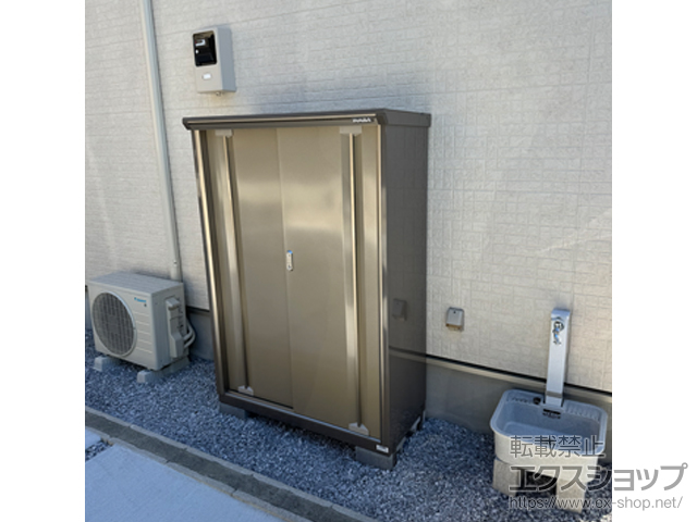 神奈川県横浜市のの物置・屋外倉庫 ナイソーシスター　1100×480×1603 KMW-115D-P-NG 施工例