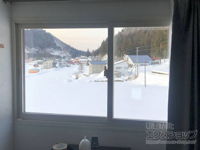 秋田県北秋田市のの二重窓（内窓） インプラス 引違い窓 2枚建 施工例