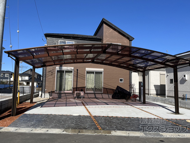千葉県袖ケ浦市ののカーポート アリュース トリプル　積雪〜20cm対応 施工例