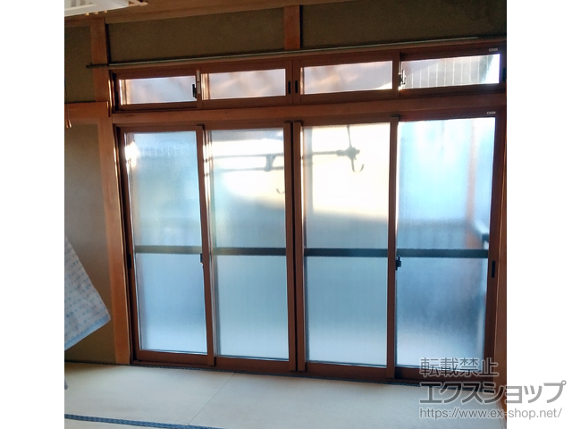 山梨県富士吉田市のの二重窓（内窓） インプラス 引違い窓 4枚建 施工例