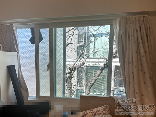 東京都中野区のの二重窓（内窓） インプラス 引違い窓 2枚建 施工例