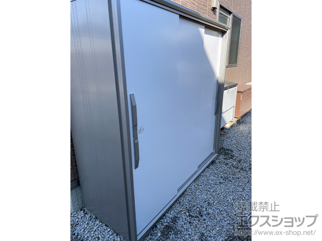 香川県高松市のの物置・屋外倉庫 エスモ 一般型 1950×774×1913 ESF-1907A-TW 施工例