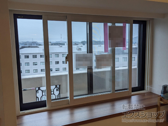 福岡県筑紫野市のの二重窓（内窓） インプラス 引違い窓 2枚建 施工例