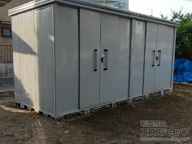 神奈川県横浜市のの物置・屋外倉庫 エルモ 一般型 5130×1870×2359 扉2ヶ所タイプ LMD-5118HW-CB 施工例