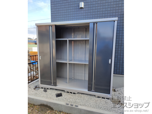 兵庫県姫路市のの物置・屋外倉庫 シンプリー 一般型 2160×755×1903（MJX-217E） MJX-217E-CG 施工例