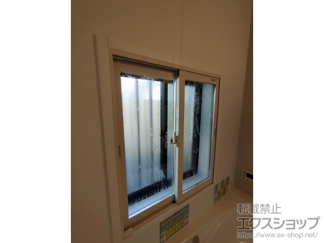 埼玉県坂戸市のの二重窓（内窓） インプラス 引違い窓 浴室仕様 タイル納まり 2枚建 施工例