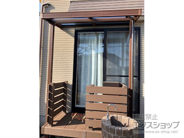 宮城県仙台市ののテラス屋根 シュエット テラスタイプ 単体 積雪〜20cm対応 施工例