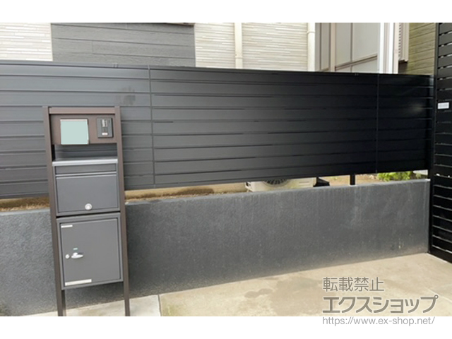 千葉県茂原市ののフェンス・柵 レジリアYM1型　フリー支柱タイプ 施工例