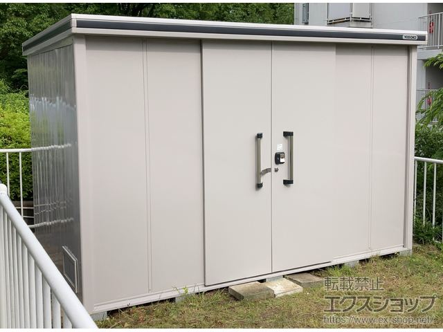 神奈川県座間市のの物置・屋外倉庫 エルモ 一般型 3620×2220×2358 LMD-3622H-CB 施工例