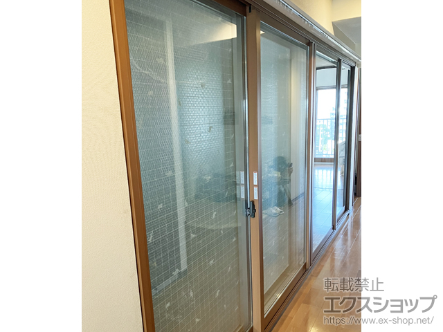 大阪府堺市のの二重窓（内窓） インプラス 引違い窓 変則4枚建 施工例