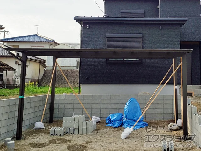 福岡県糸島市のValue Selectのカーポート ソリッドポート ワイド 積雪～20cm対応 施工例