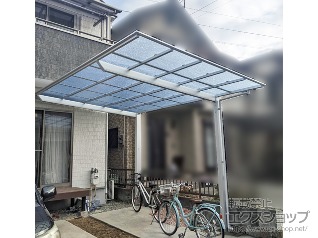 兵庫県高砂市ののカーポート ネスカF (フラットスタイル) 積雪〜20cm対応 施工例