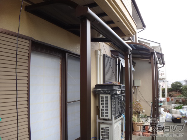神奈川県横須賀市ののテラス屋根 プレシオステラスII R型 テラスタイプ 単体 積雪〜20cm対応 施工例