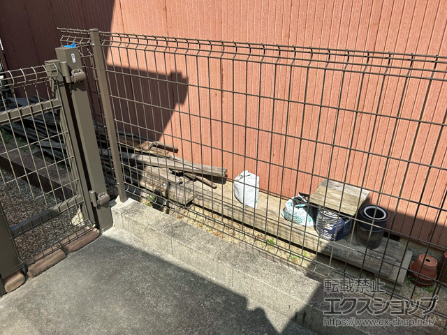 愛知県刈谷市ののフェンス・柵 ハイグリッドフェンスUF8型 フリーポールタイプ 施工例