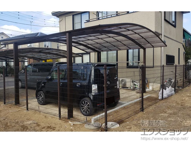 埼玉県白岡市のYKKAPカーポート施工例(アリュース ツイン 積雪 埼玉県白岡市のYKKAPカーポート施工例(アリュース ツイン 積雪