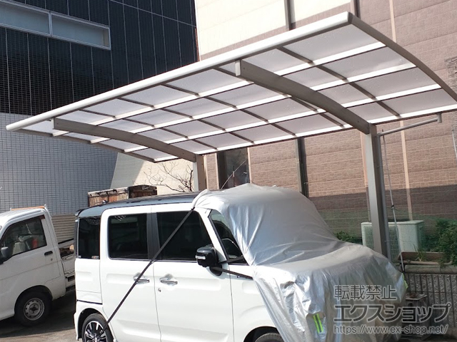 愛知県江南市ののカーポート プレシオスポート 積雪〜20cm対応 施工例