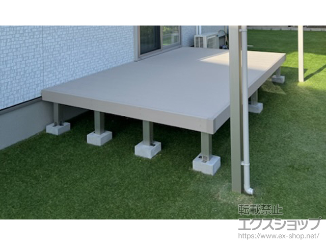 山口県宇部市ののウッドデッキ リウッドデッキ 200 施工例