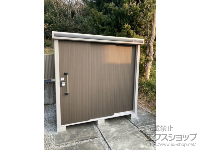 静岡県菊川市のの物置・屋外倉庫 エルモ 一般型 2220×1870×2119 LMD-2218-DW 施工例