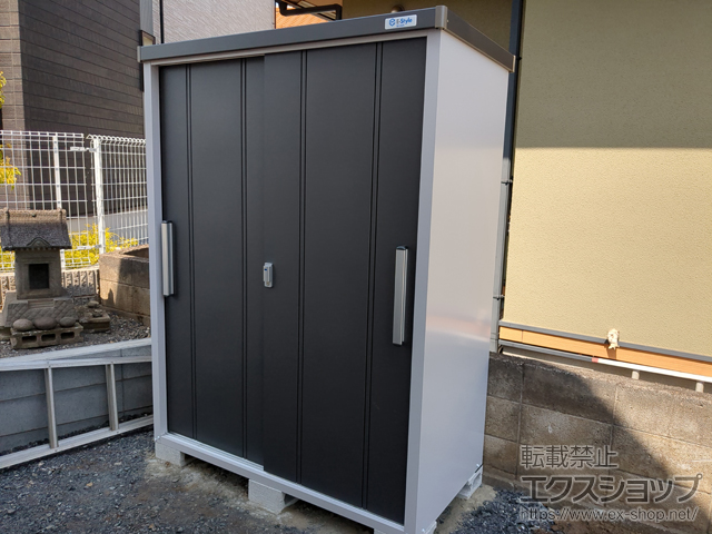 埼玉県狭山市のの物置・屋外倉庫 クール 一般型 1500×750×1947 EC-1575-GK 施工例