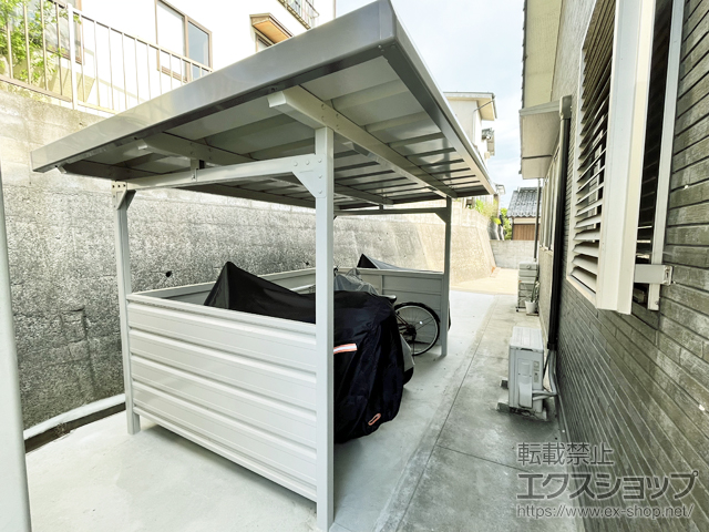島根県松江市ののサイクルポート・駐輪場 ヨド自転車置場 YOKCSタイプ 基本棟 積雪型【YOKCS-280】 施工例