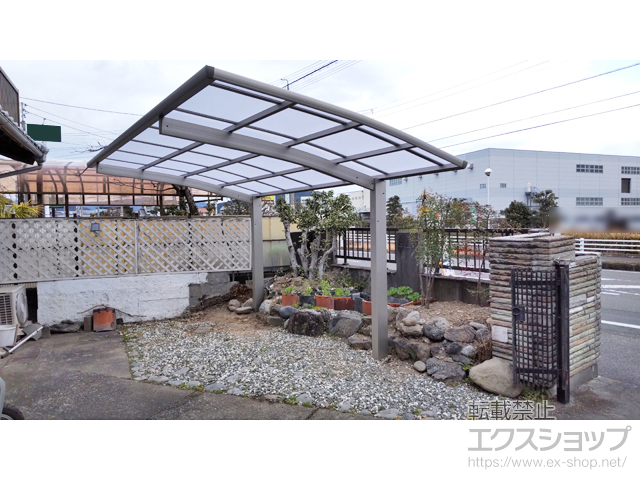 静岡県島田市ののカーポート プレシオスポート 積雪〜20cm対応 施工例