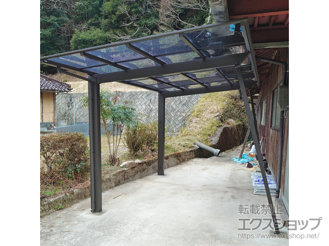 兵庫県佐用郡佐用町ののカーポート ソリッドポート 積雪〜20cm対応 施工例