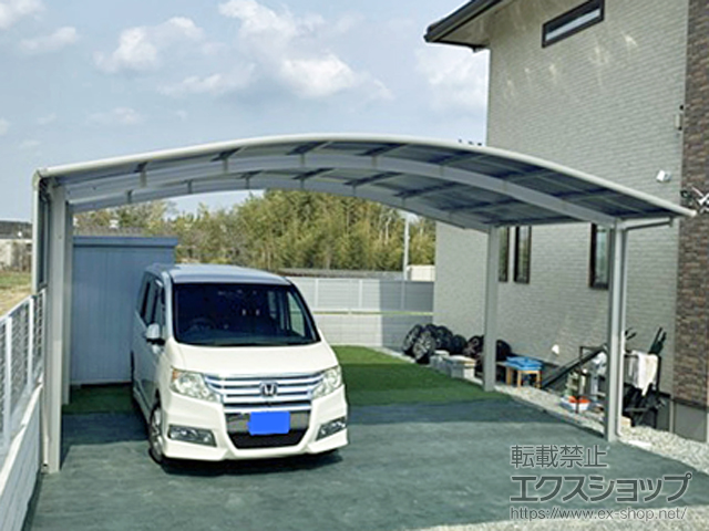 兵庫県小野市ののカーポート アリュース ツイン　積雪〜20cm対応 施工例