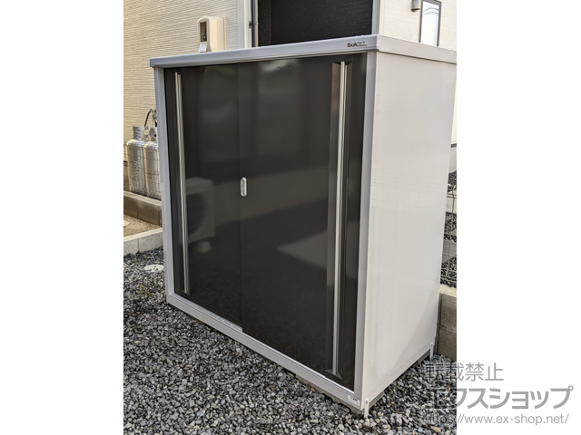 山口県柳井市のの物置・屋外倉庫 シンプリー 一般型 1520×755×1603 MJX-157D-P-EB 施工例