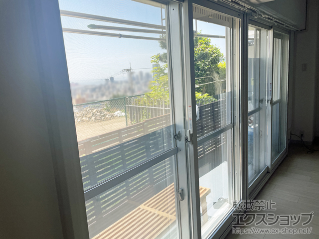 兵庫県神戸市のの二重窓（内窓） インプラス 引違い窓 変則2枚建 施工例