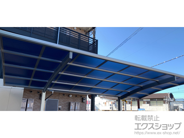 埼玉県春日部市ののカーポート アリュースZ 積雪〜25cm対応+屋根ふき材補強部品 施工例