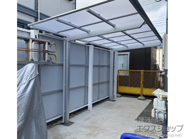 東京都足立区ののサイクルポート・駐輪場 ネスカFミニ (フラットスタイル) 積雪〜20cm対応 施工例