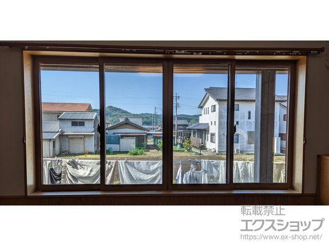 岐阜県可児郡御嵩町のの二重窓（内窓） プラマードU 引違い窓 4枚建 施工例