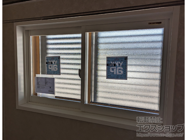 岐阜県可児郡御嵩町のの二重窓（内窓） プラマードU 浴室引違い窓 ユニットバス納まり 額縁下補強材無し 施工例