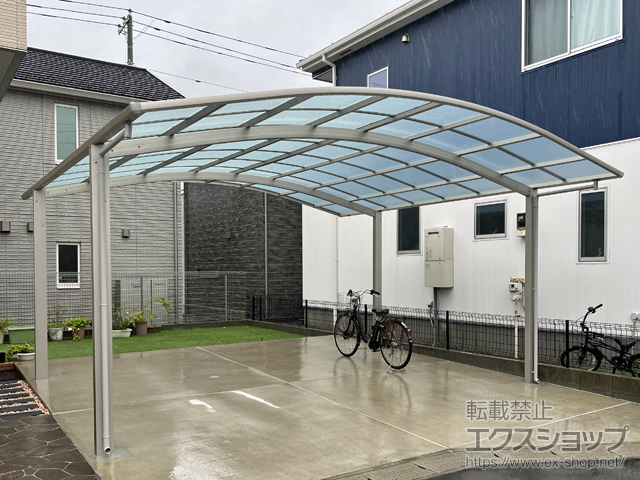 千葉県四街道市ののカーポート アリュース ツイン　積雪〜20cm対応 施工例
