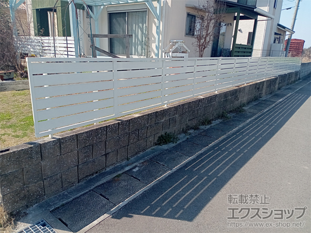 熊本県上益城郡甲佐町ののフェンス・柵 フェンスAB YS3型 フリーポールタイプ 施工例