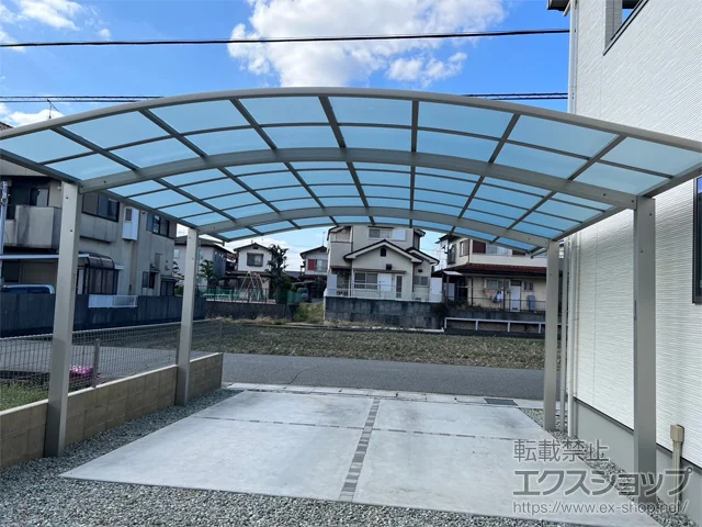 兵庫県加古川市のYKKAPのカーポート アリュース ツイン　積雪～20cm対応 施工例