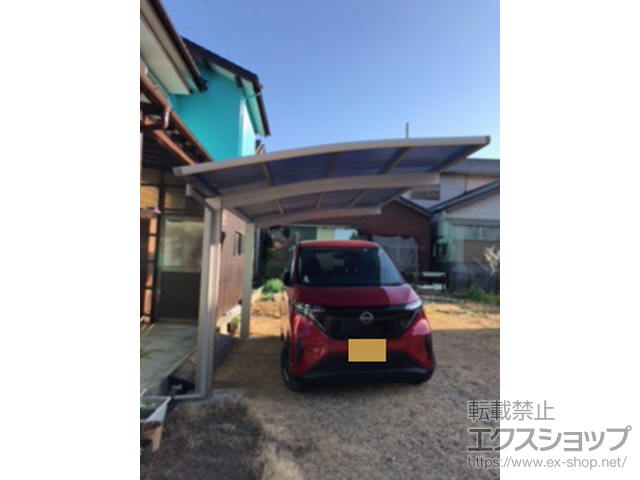 三重県津市ののカーポート プレシオスポート 積雪〜20cm対応 施工例