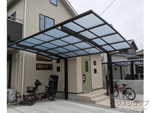 奈良県奈良市のYKKAPのカーポート アリュース　積雪～20cm対応 施工例