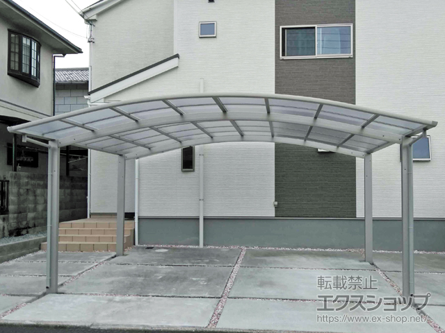 奈良県北葛城郡河合町ののカーポート アリュース ツイン　積雪〜20cm対応 施工例