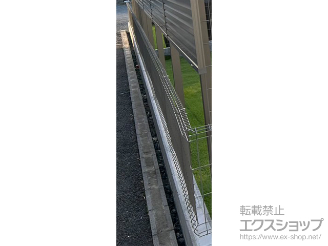 茨城県水戸市ののフェンス・柵 イーネットフェンスA1F型 自由柱タイプ 施工例