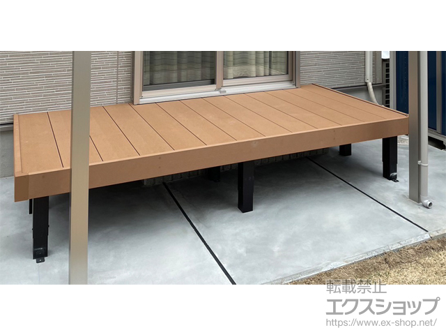 奈良県奈良市ののウッドデッキ リウッドデッキ 200 施工例