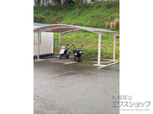 熊本県球磨郡あさぎり町ののカーポート アリュース ツイン　積雪〜20cm対応 施工例