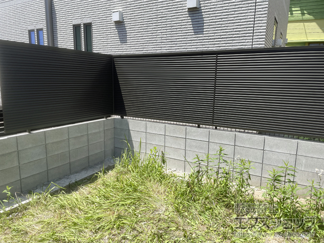 愛知県清須市ののフェンス・柵 フェンスAB YM1型 横目隠し1　フリーポールタイプ 施工例