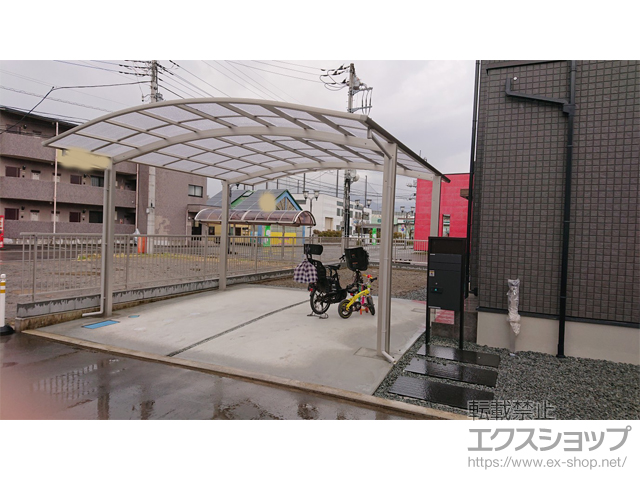 山梨県甲斐市ののカーポート アリュース ツイン　積雪〜20cm対応 施工例