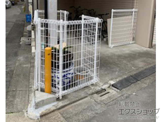 東京都江戸川区ののフェンス・柵 メッシュフェンス M0 間仕切柱施工 施工例