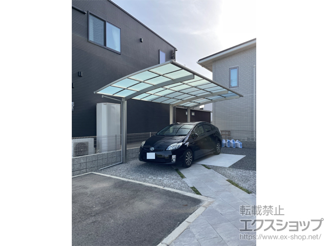熊本県熊本市ののカーポート アリュース 延長　積雪〜20cm対応 施工例