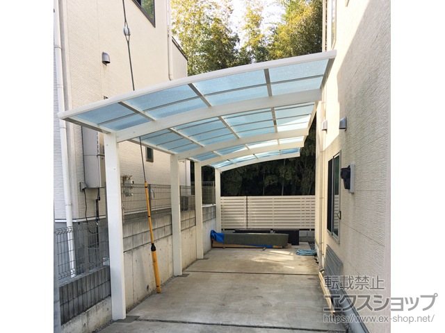 神奈川県横浜市ののカーポート アリュース 縦連棟　積雪〜20cm対応 施工例