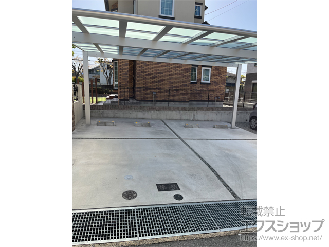 兵庫県神戸市ののカーポート エフルージュ ツイン FIRST 積雪〜20cm対応 施工例
