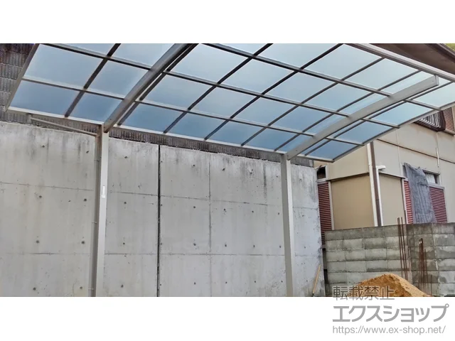 岡山県岡山市のYKKAPのカーポート アリュース　積雪～20cm対応 施工例